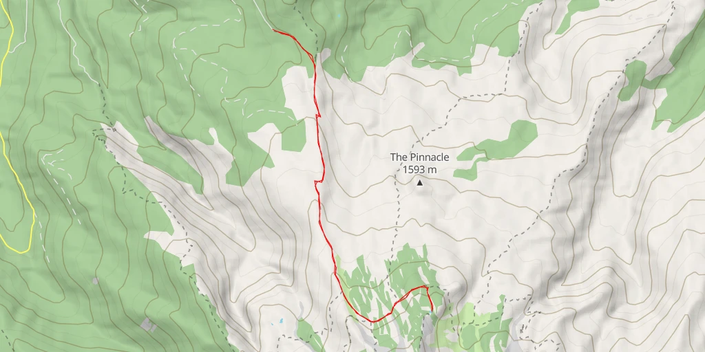 Map of the trail for Dollar Lake