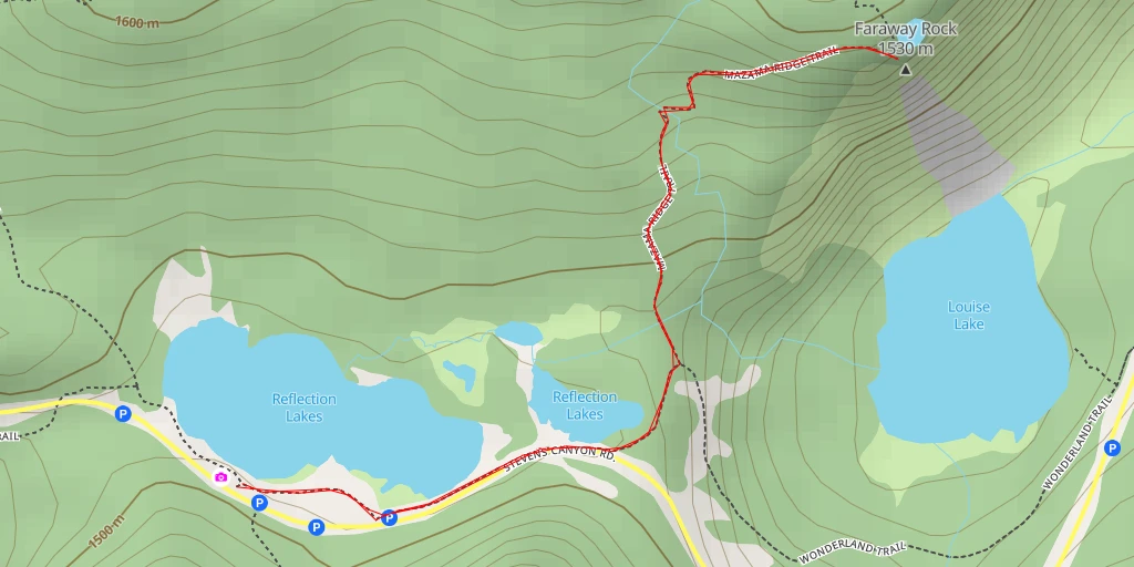 Map of the trail for AI - Faraway Rock