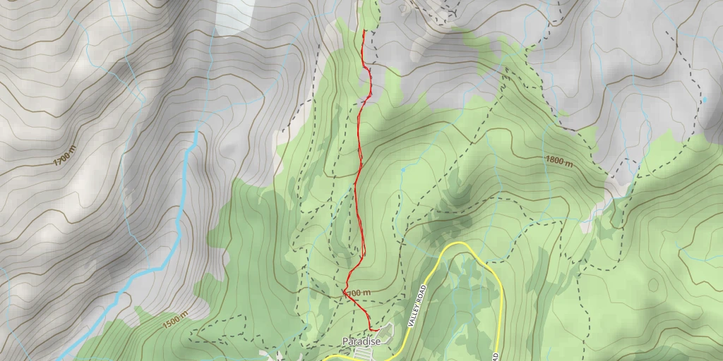 Map of the trail for AI - Glacier Vista