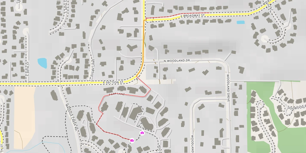 Map of the trail for AI - Mount Vernon