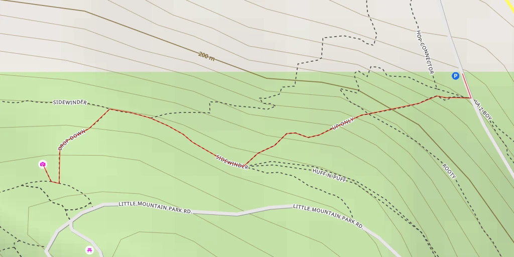 Map of the trail for North Viewpoint