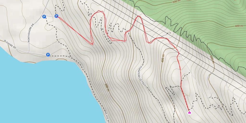 Map of the trail for AI - Brown Pow