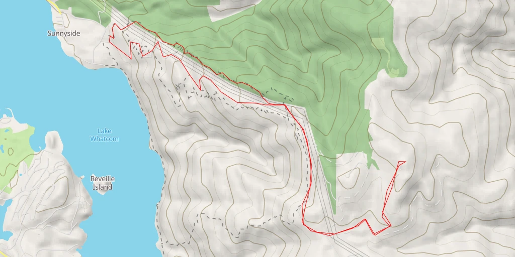 Map of the trail for AI - McCarthy Creek