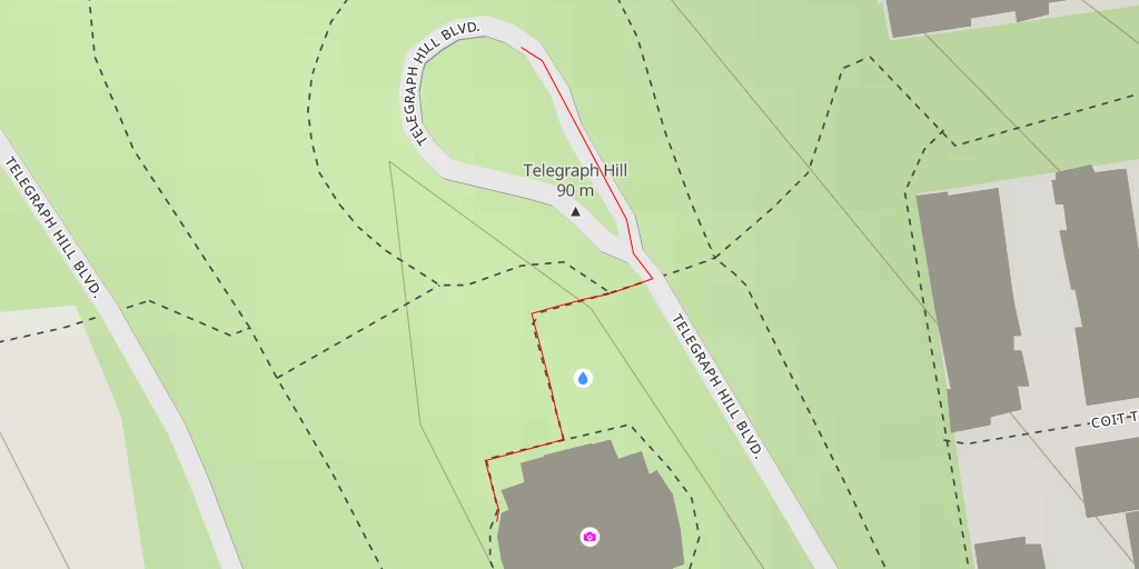 Map of the trail for AI - Coit Tower