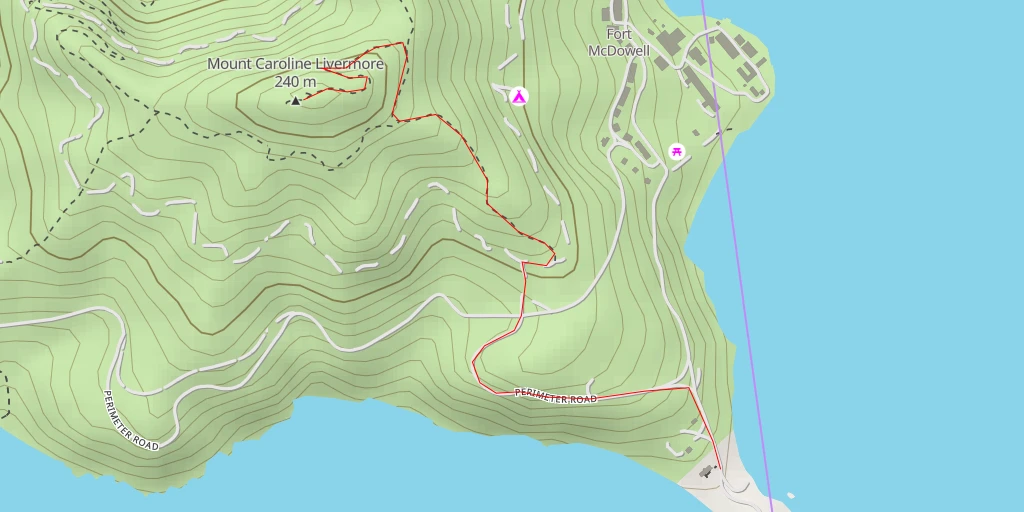 Carte de l'itinéraire :  North Ridge Trail