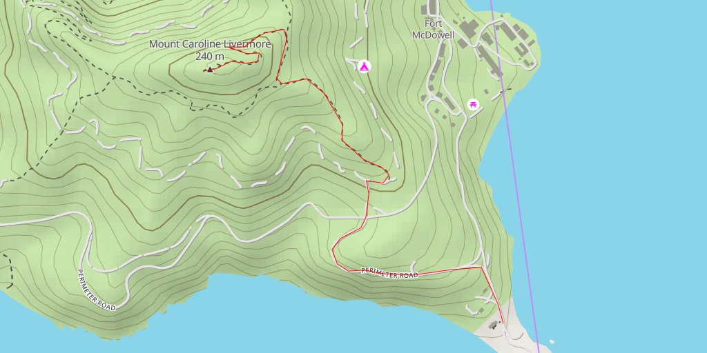 Carte de l'itinéraire :  North Ridge Trail