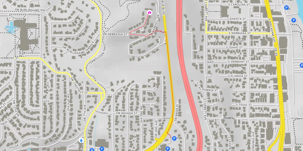 Map of the trail for AI - Portland