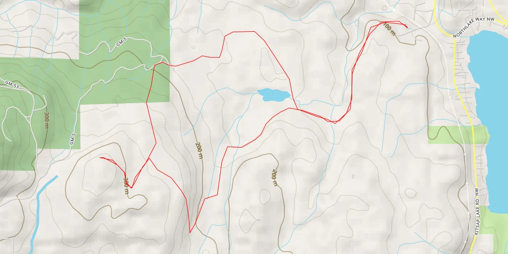 Map of the trail for AI - BWS50