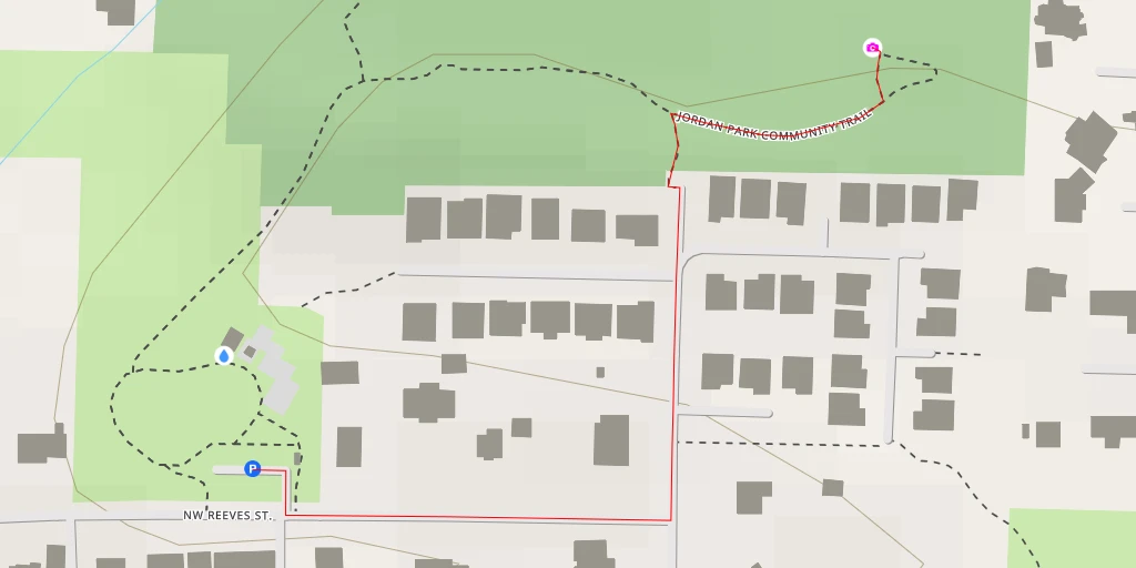 Map of the trail for AI - Cedar Mill Creek Overlook