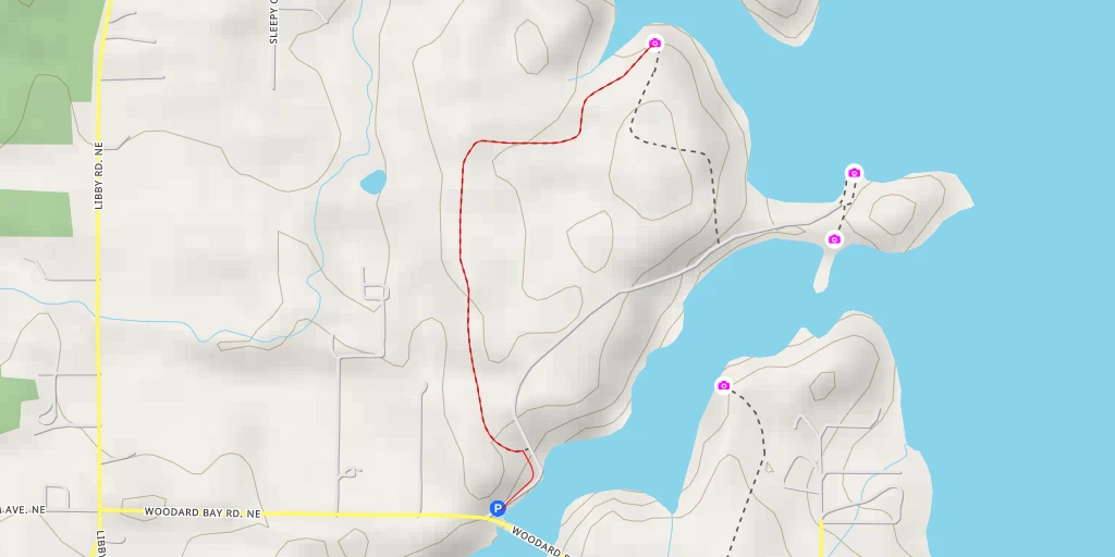 Map of the trail for AI - Chapman Bay