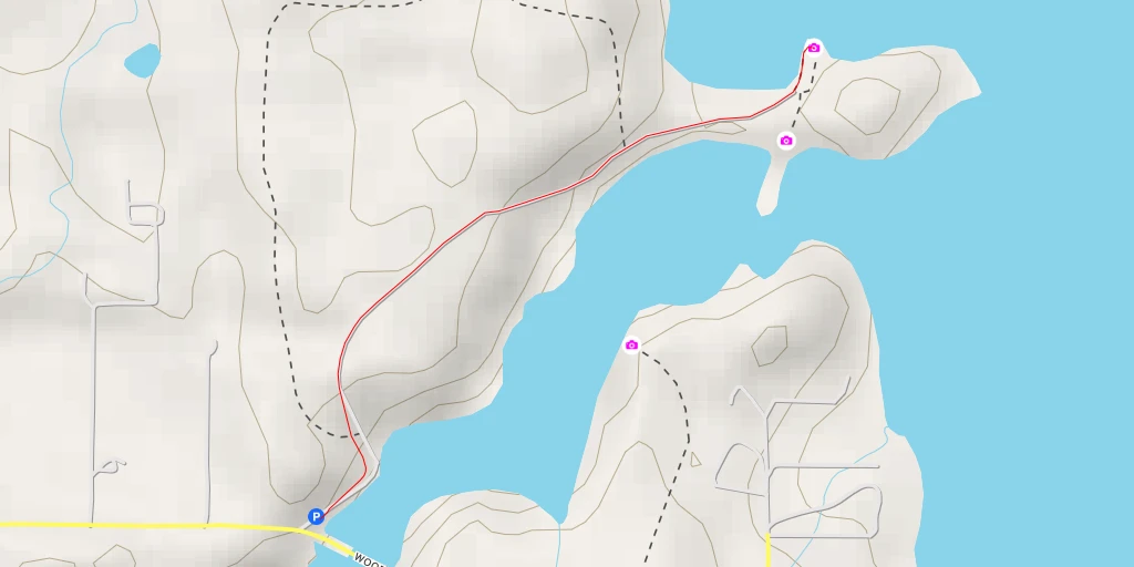 Map of the trail for AI - Whitham Road Northeast