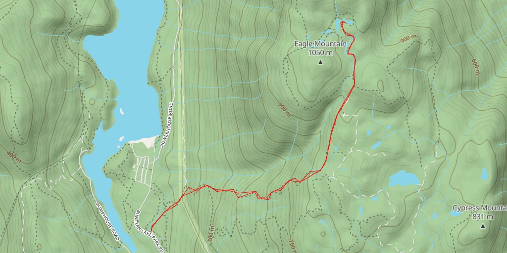 Map of the trail for Demelza Lake