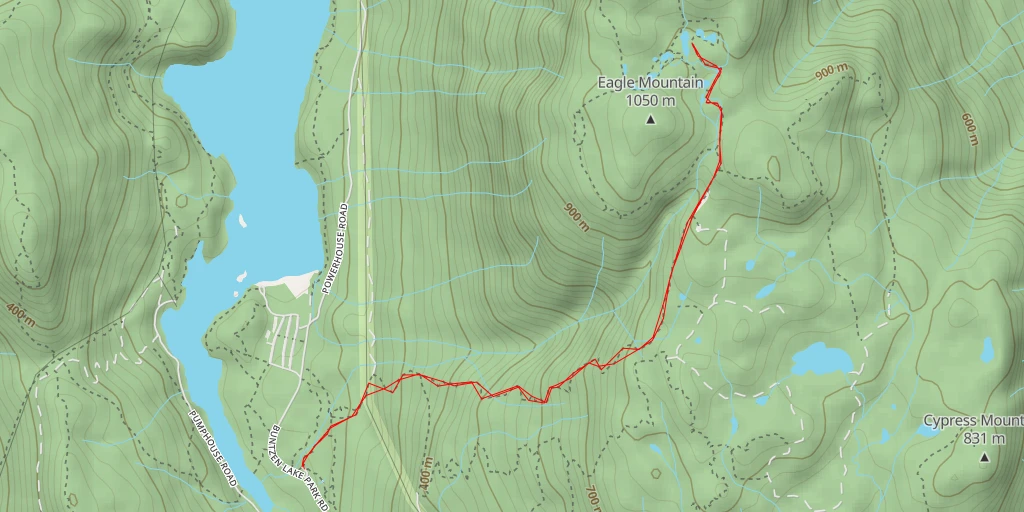 Carte de l'itinéraire :  Chickadee Lake