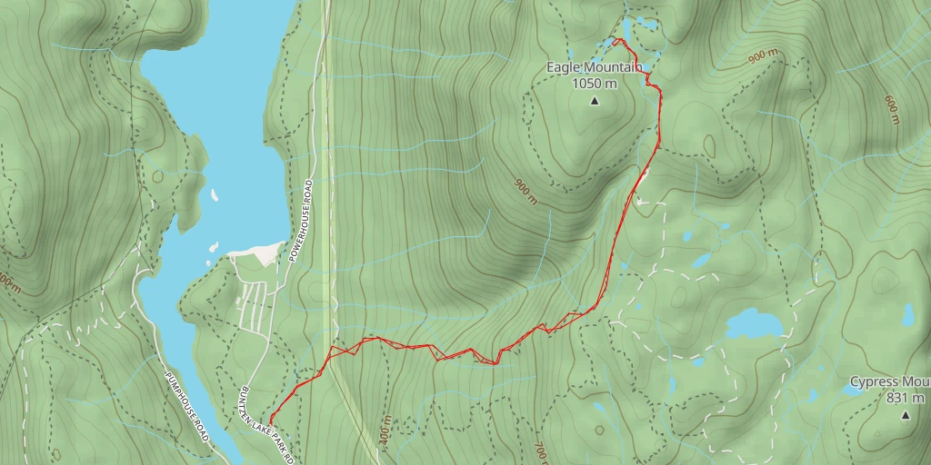 Carte de l'itinéraire :  St. Mary's Lake