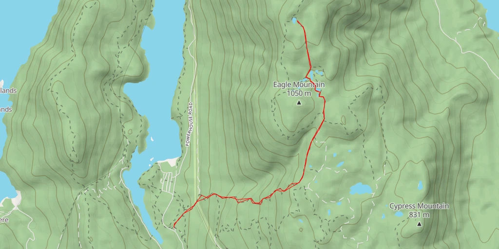 Carte de l'itinéraire :  Lindsay Lake