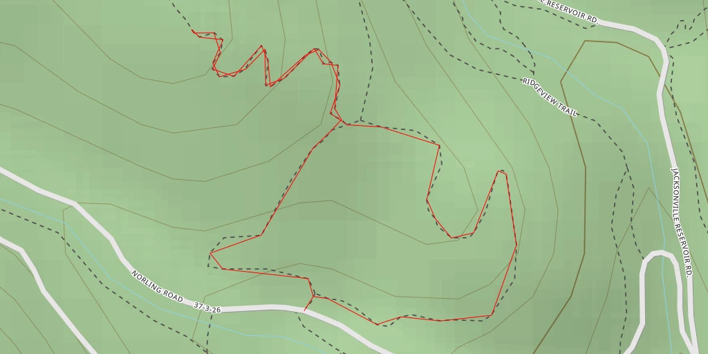 Map of the trail for AI - Dick Ames Shelter