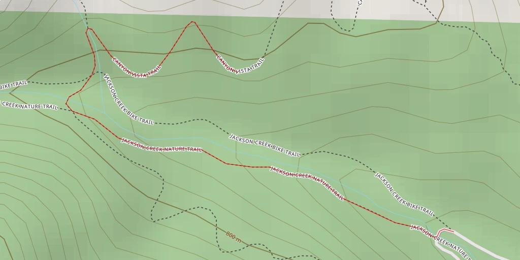 Map of the trail for AI - Canyon Vista Bench