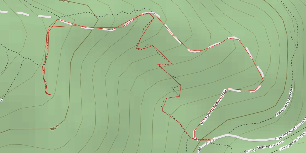 Map of the trail for AI - Spur Trail to Jackson Ridge Viewpoint