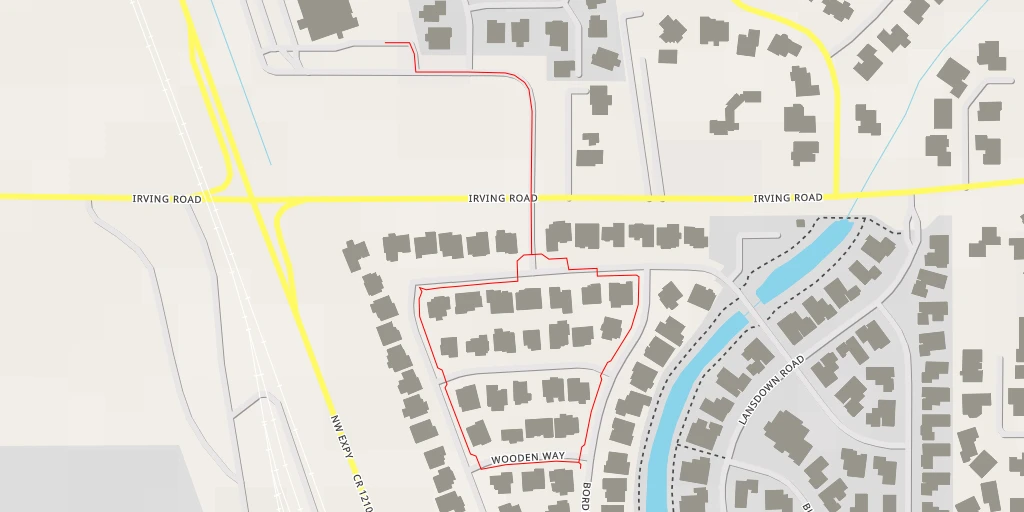 Map of the trail for Borders Drive - Eugene