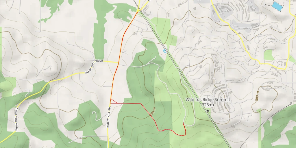 Map of the trail for AI - Summit Trail