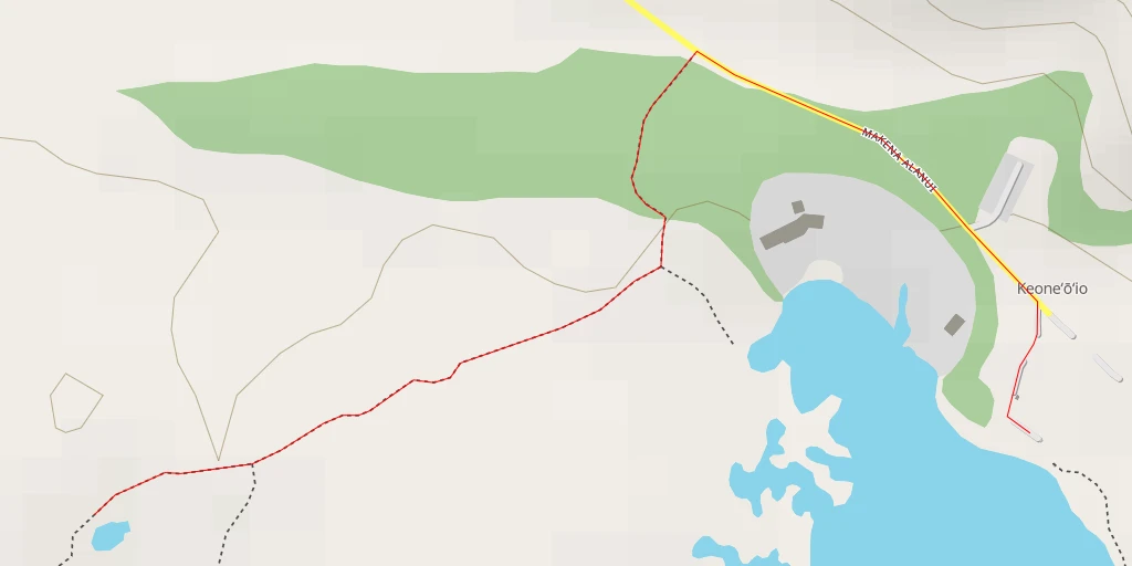 Map of the trail for Wailea-Makena