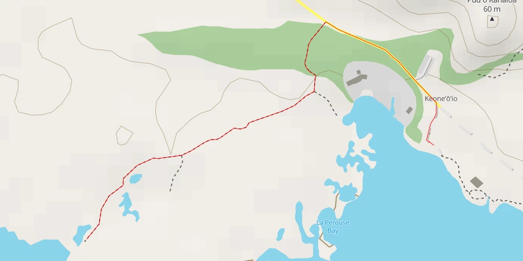 Map of the trail for Wailea-Makena