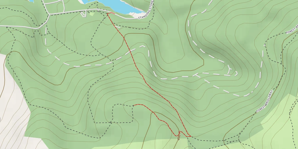 Map of the trail for Nessit Hill