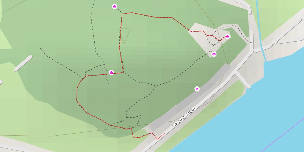 Map of the trail for AI - Le Pont - Rieux