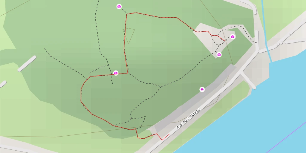 Map of the trail for AI - Le Pont - Rieux