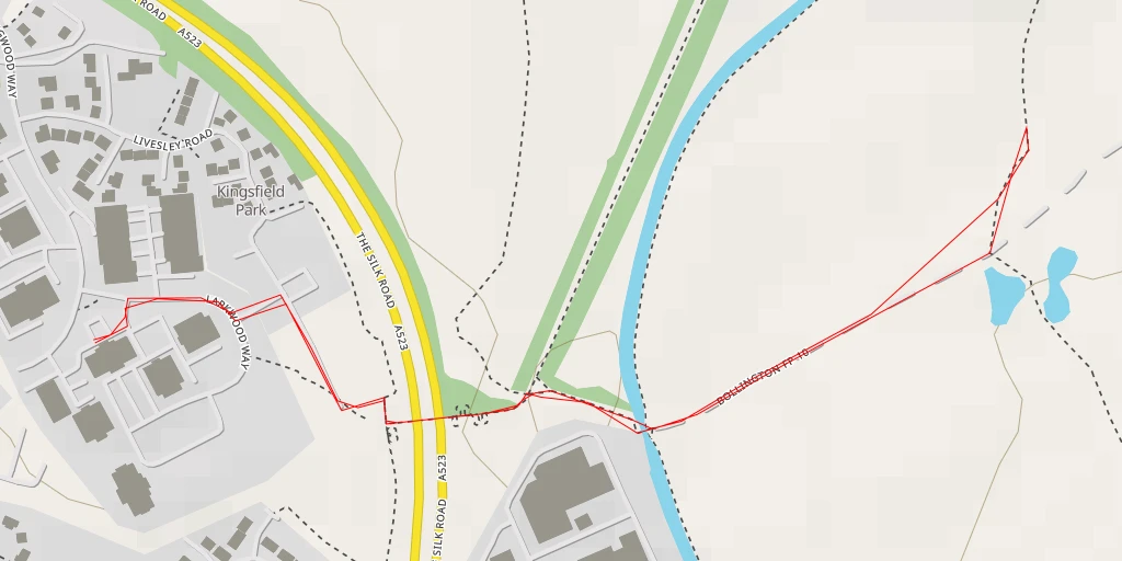 Map of the trail for Clarke Lane - Clarke Lane