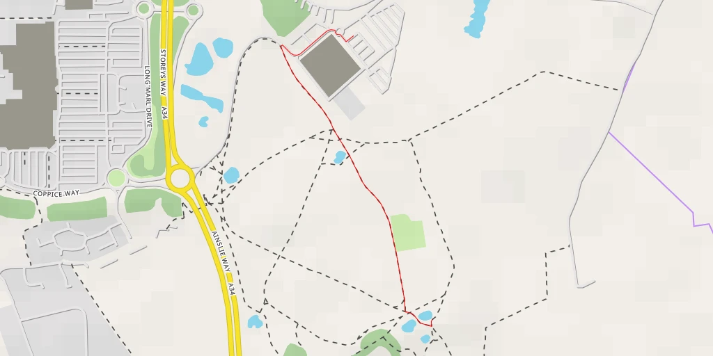 Map of the trail for Blossoms Lane - Blossoms Lane