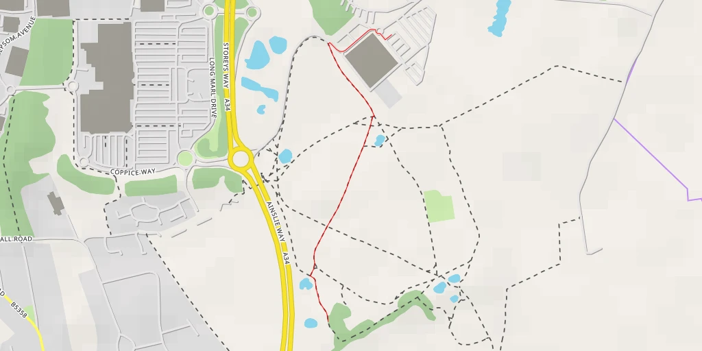 Map of the trail for Ainslie Way - Ainslie Way