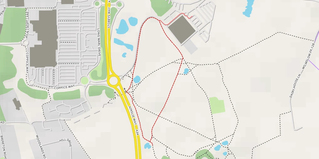 Map of the trail for Ainslie Way - Ainslie Way