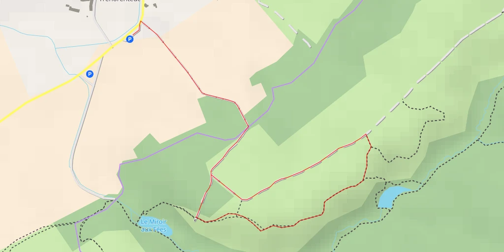 Map of the trail for AI - Le Val Sans Retour - Paimpont