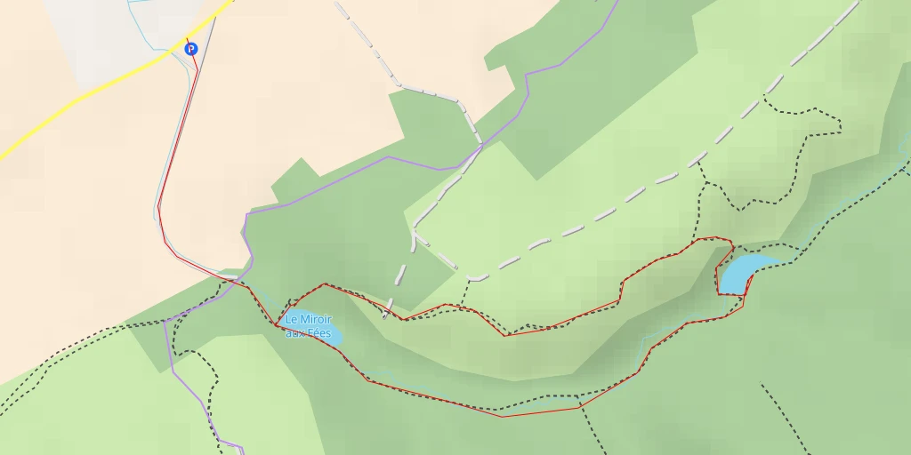 Map of the trail for Rue de Gautro