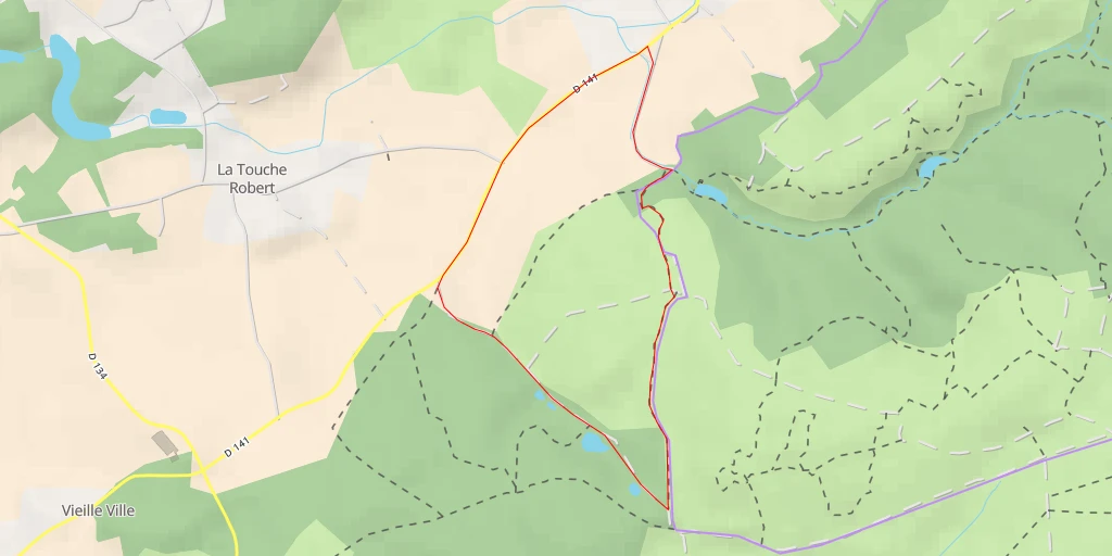 Map of the trail for La Perrière