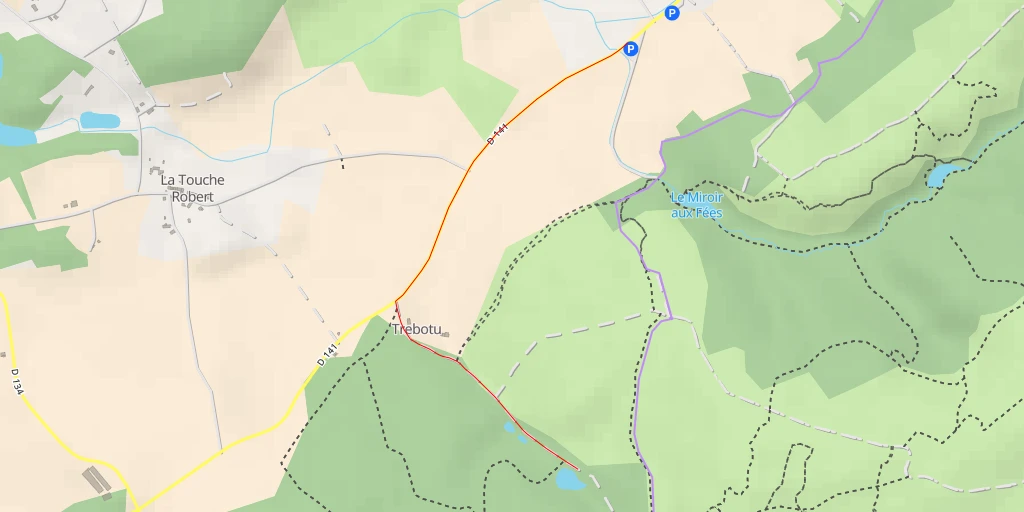 Map of the trail for La Perrière