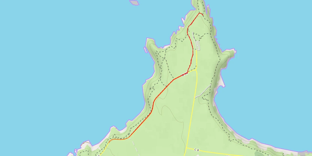 Carte de l'itinéraire :  Route du Cap