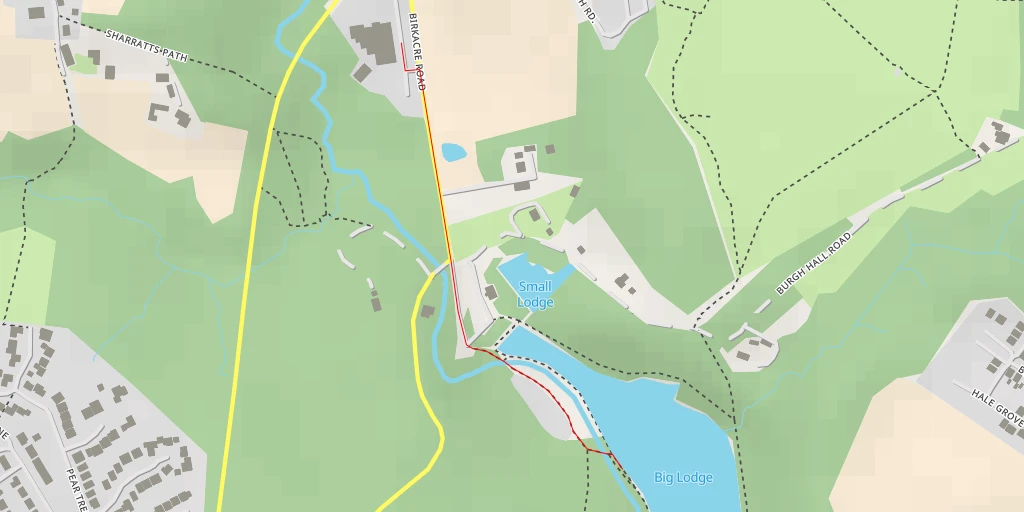 Map of the trail for Big Lodge