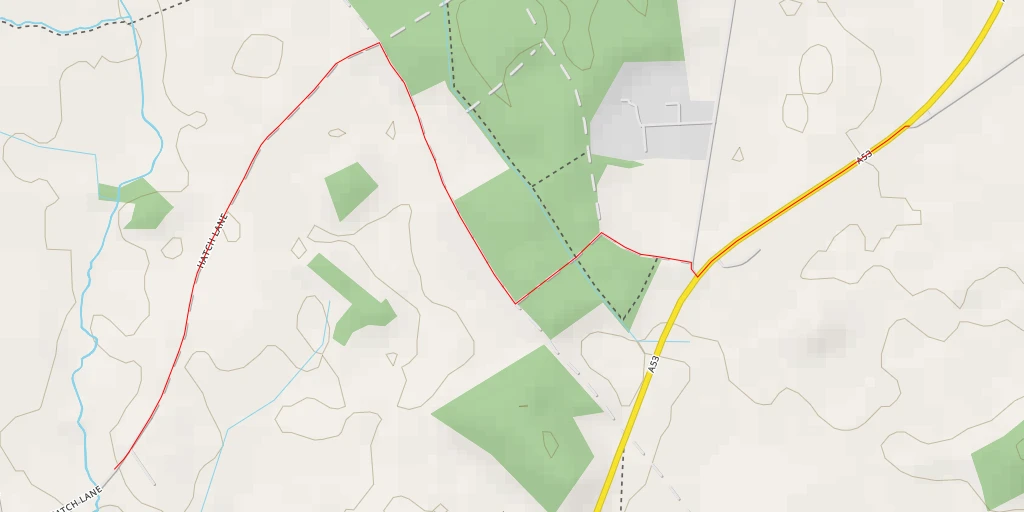 Map of the trail for Hatch Lane - Hatch Lane