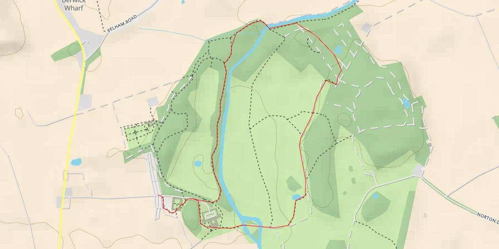 Carte de l'itinéraire :  Pelham Road