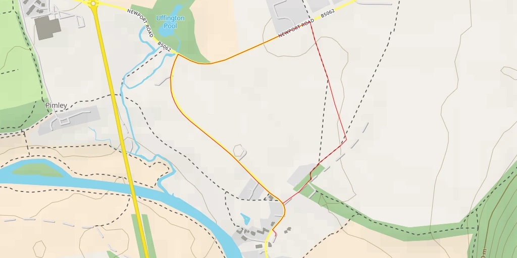 Map of the trail for Newport Road - Newport Road