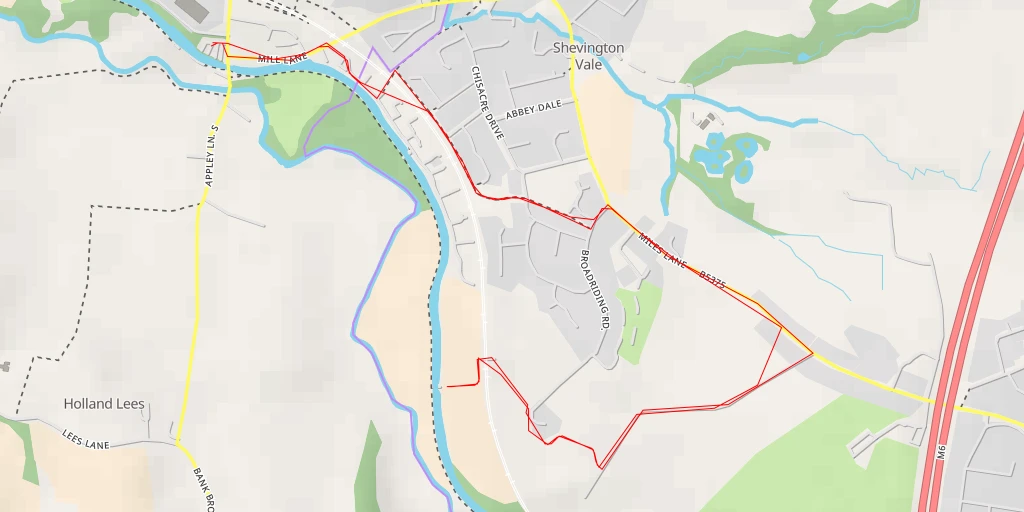 Map of the trail for Leeds and Liverpool Canal