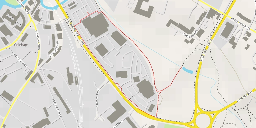 Map of the trail for Bage Way - Bage Way