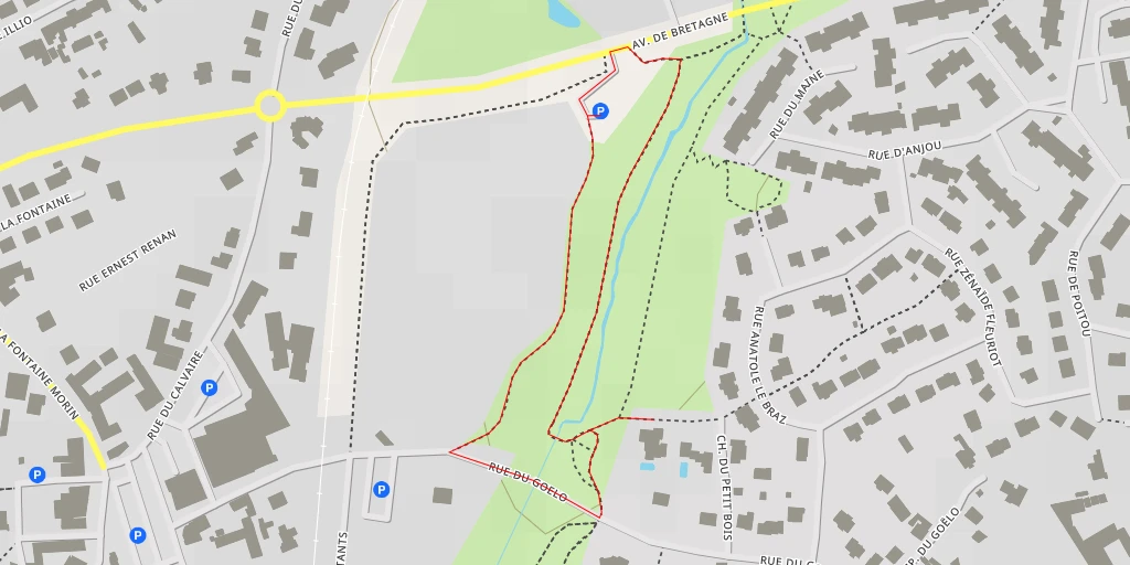 Map of the trail for Rue du Goelo - Rue du Goelo