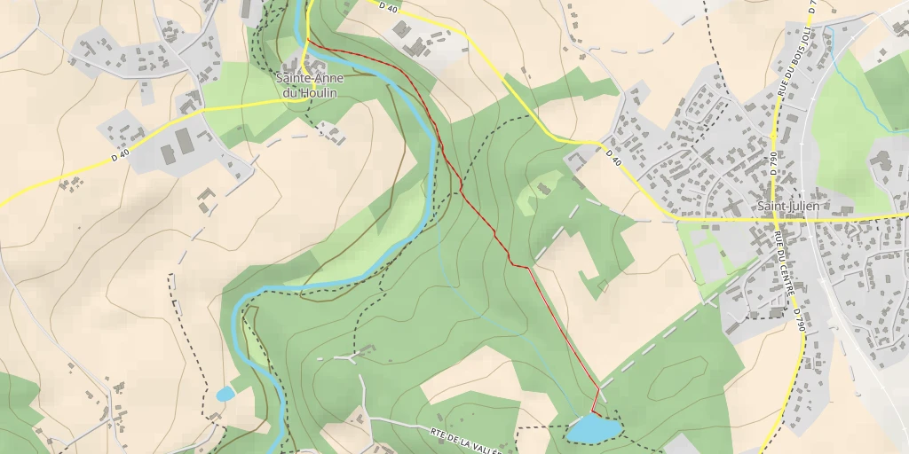 Map of the trail for Chemin du Vieux Four - Chemin du Vieux Four