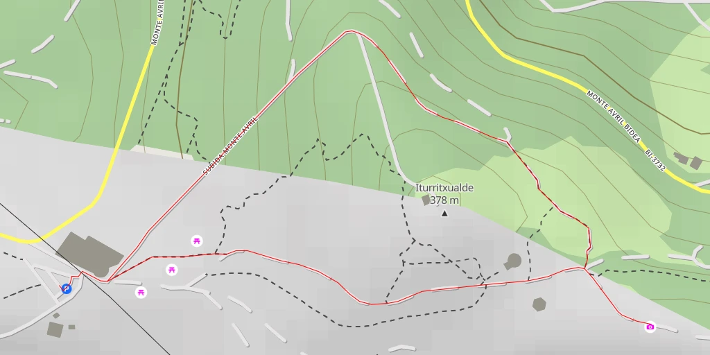 Map of the trail for Kastillako - Bilbao