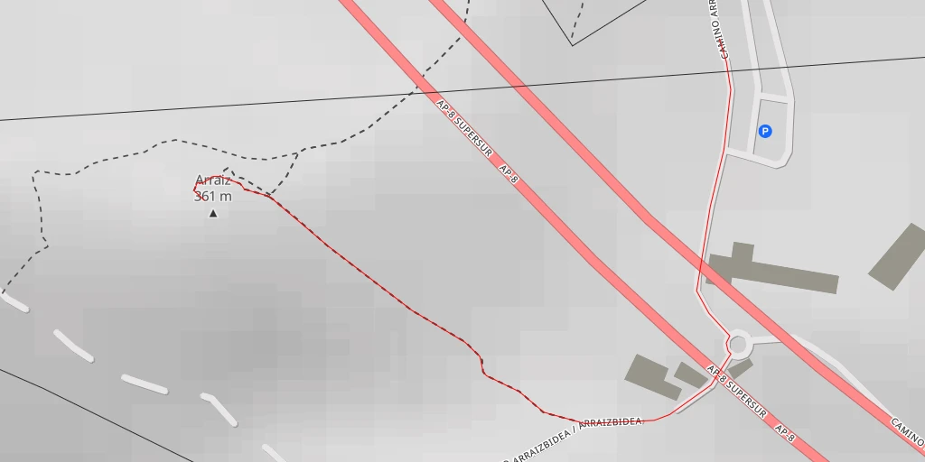 Map of the trail for Arraiz