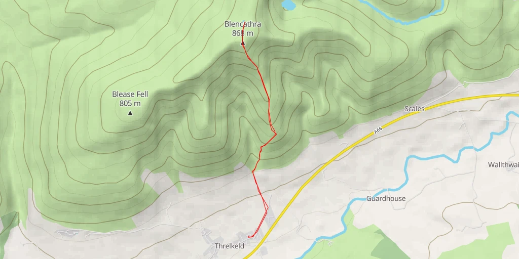 Map of the trail for White Cross - Sharp Edge