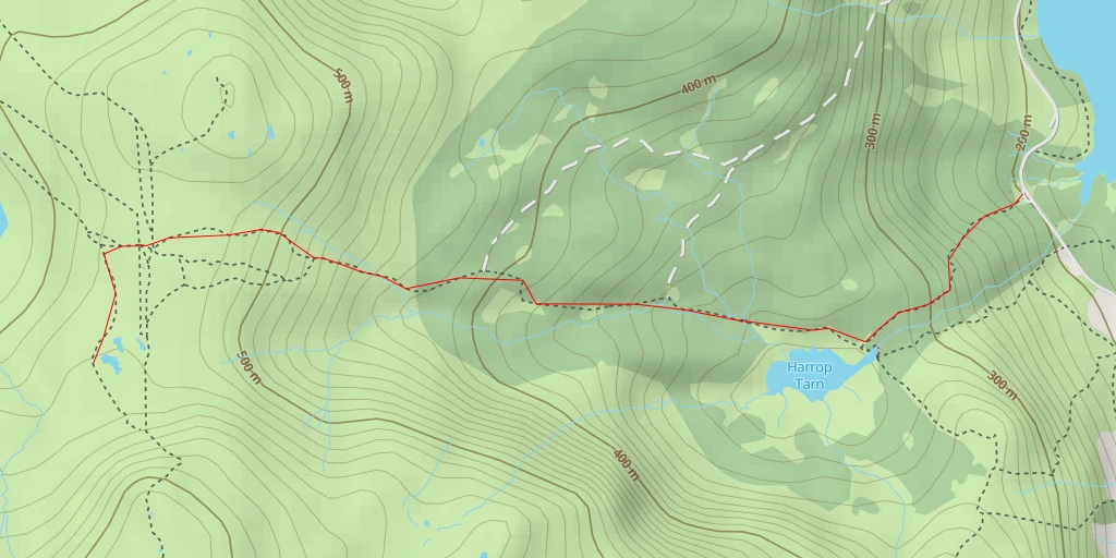 Carte de l'itinéraire :  Standing Crag